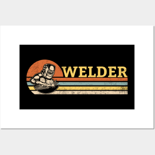 Welder Retro Vintage Funny Welding Quotes Posters and Art